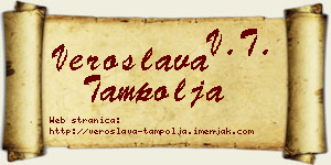 Veroslava Tampolja vizit kartica